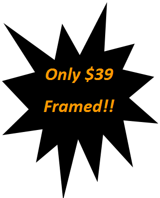 Explosion 1: Only $39 
Framed!!
